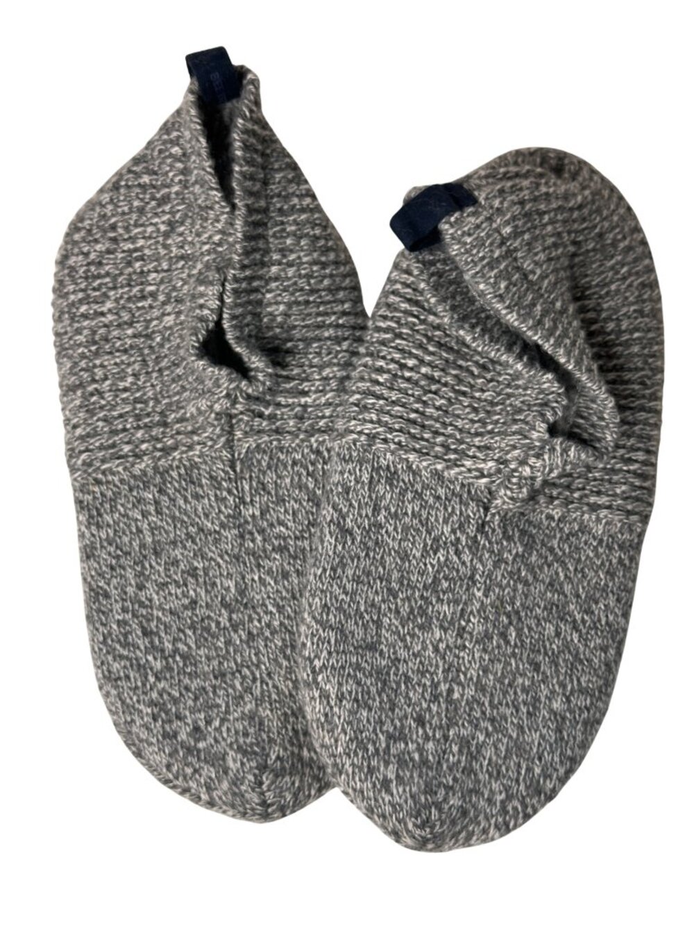 Bombas Women’s Gripper Slippers Size Medium Gray Cozy Knit House Shoes